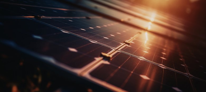 Solarpanele Nahaufnahme von Solarpanelen