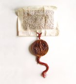 Urkunde von 1330, die die Stadtrechte für Kronberg verleiht