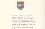 Fusionsurkunde zwischen Kronberg und Oberhöchstadt