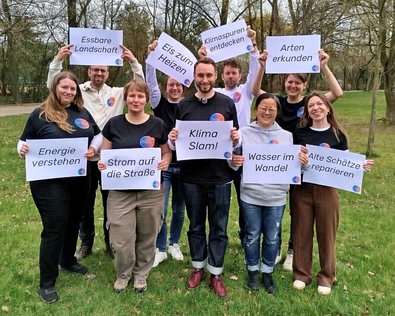 Gemeinsam mit seinen Kolleginnen und Kollegen aus den anderen beteiligten Kommunen hat Kronbergs Klimaschutzmanager Friedrich Horn (vorn, Mitte) ein Programm zusammengestellt, das das Thema Klimaschutz aus ganz unterschiedlichen Blickwinkeln in den Fokus rückt.