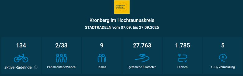 Stadtradeln Ergebnisse 2025